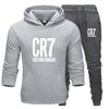 Men  Set Winter  CR7  Jacket+Pants