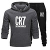 Men  Set Winter  CR7  Jacket+Pants