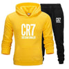 Men  Set Winter  CR7  Jacket+Pants