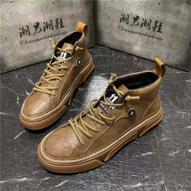 Men Leather Boots