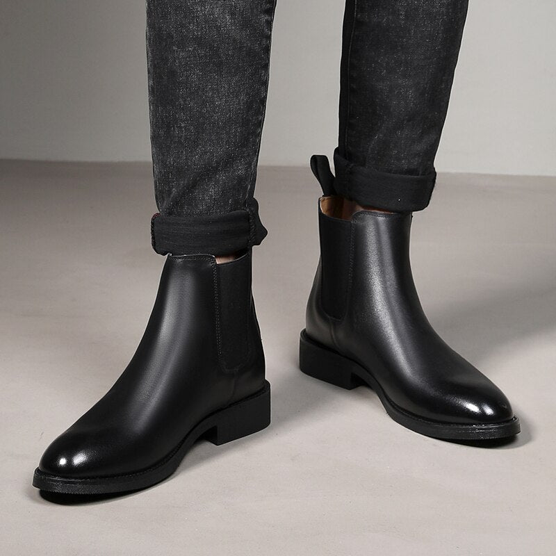 Elegant  Boots Leather Men /Formal Boots Model