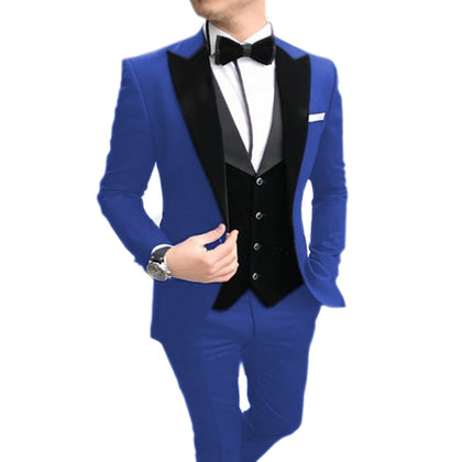 Men's Suit 3 Pieces (Blazer+vest+Pants)