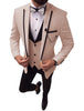 Men Suits 3 Pieces Blazer+Pants+Vest)