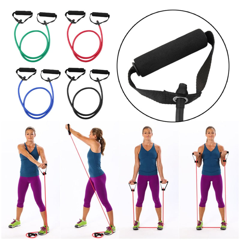 5 Levels Resistance Bands with Handles Yoga