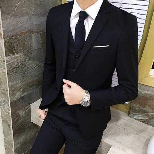 Men's business  Suit Vest Blazer Pants Set