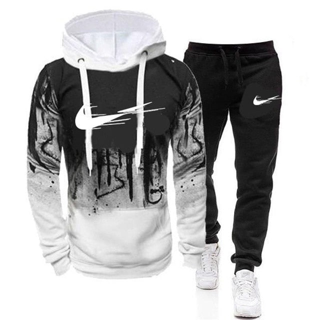 Tracksuit Men Sports Thick Tech Fleece Sportswear Pants Mens Hoodie Jackets  Space Cotton Trousers Womens Bottoms Joggers Man Running Jacket Sets Men  From 18,96 € | DHgate