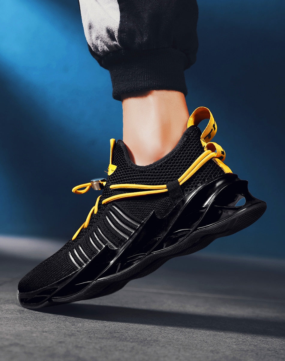 Amazon.com: Caution Tape Men's Running Shoes Breathable Non Slip Walking  Elastic Sneakers : Clothing, Shoes & Jewelry