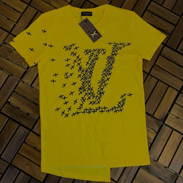 Louis Vuitton T Shirt Yellow Logo