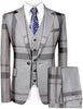 Mens Suit 3-Piece  Jacket & Vest & Pants
