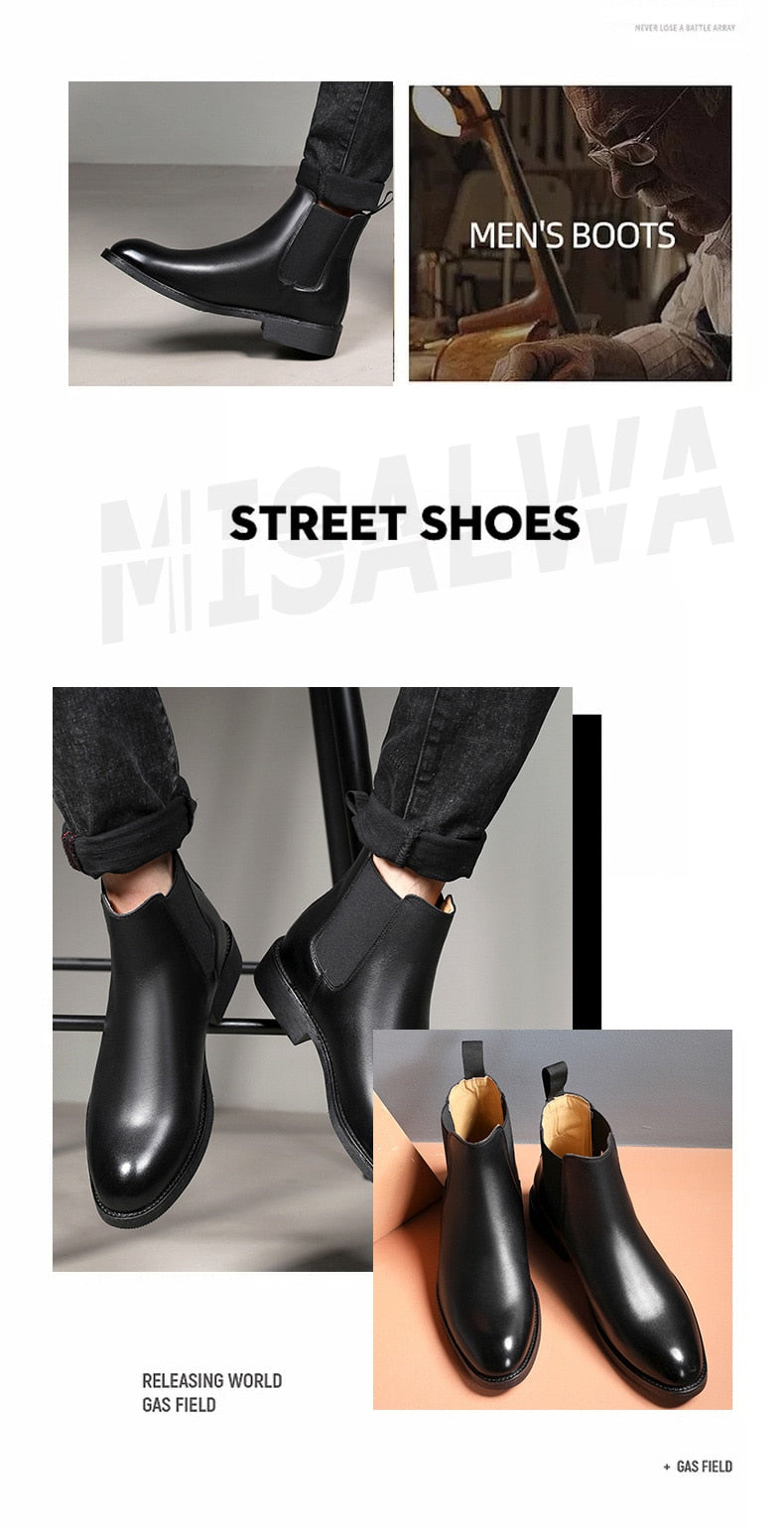 Elegant  Boots Leather Men /Formal Boots Model